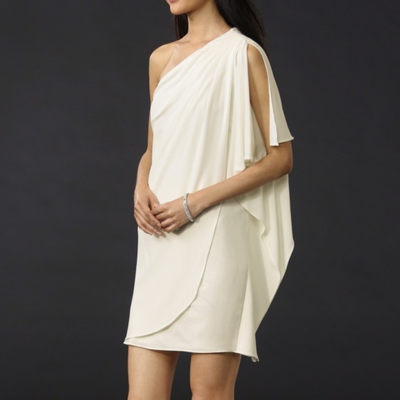 short draped dress
